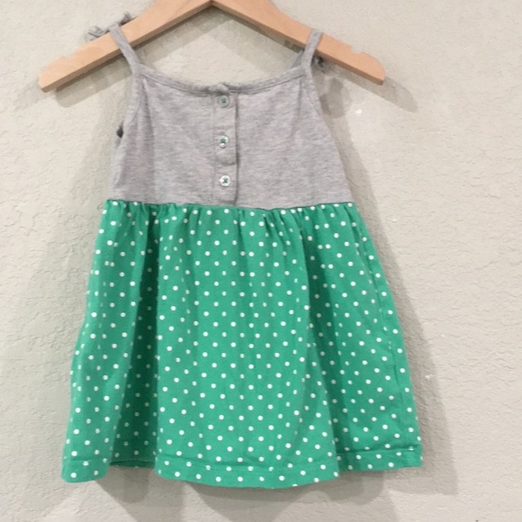 Carter’s Toddler Baby Girl Sz 18M Polka Dot Jersey Dress 100%‎ Cotton - Picture 1 of 8